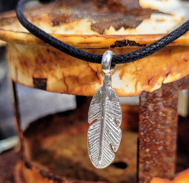 Feather Cord Charm Bracelet or Choker Necklace
