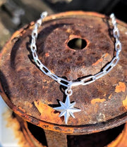 North Star Long Link Necklace