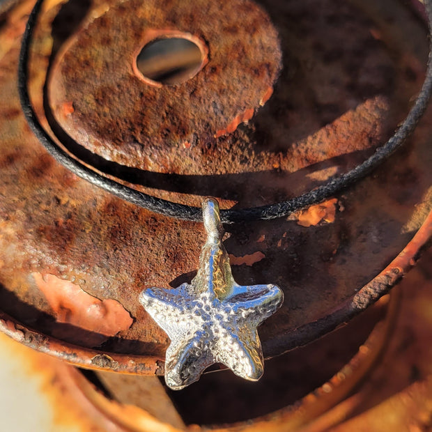 Starfish Charm Cord Bracelet or Choker Necklace