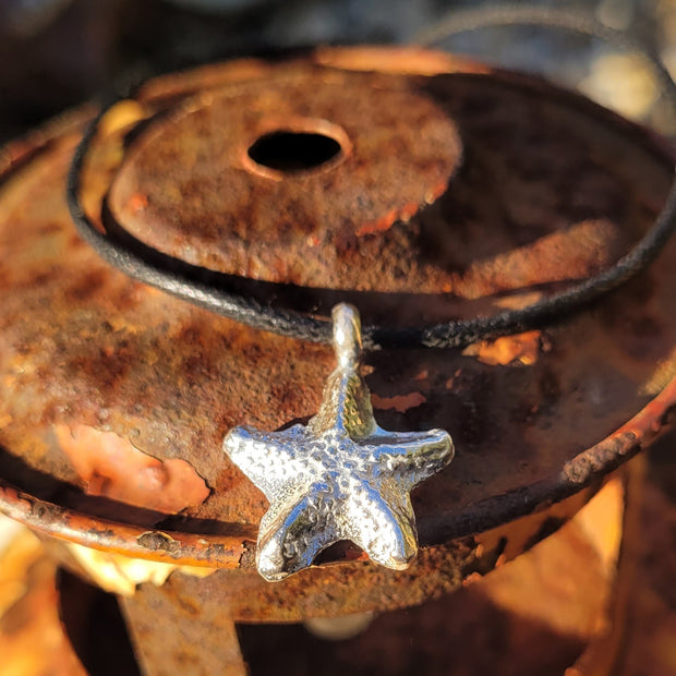 Starfish Charm Cord Bracelet or Choker Necklace