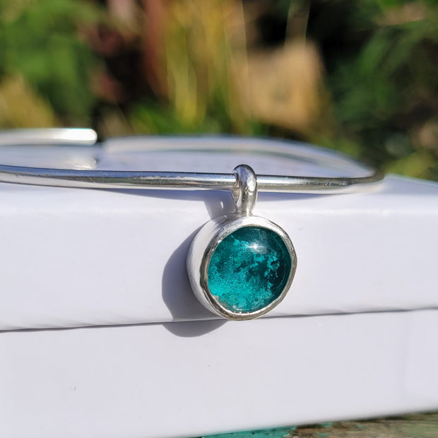 Ashes Embraced in Glass Bangle
