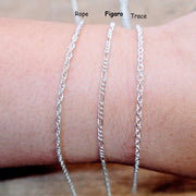 Sterling Silver Welded Bracelet or Anklet