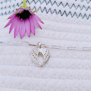 With The Angels Ashes Into Silver Long Link Bracelet
