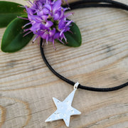 Star of Stars Ashes into Silver Cord Bracelet