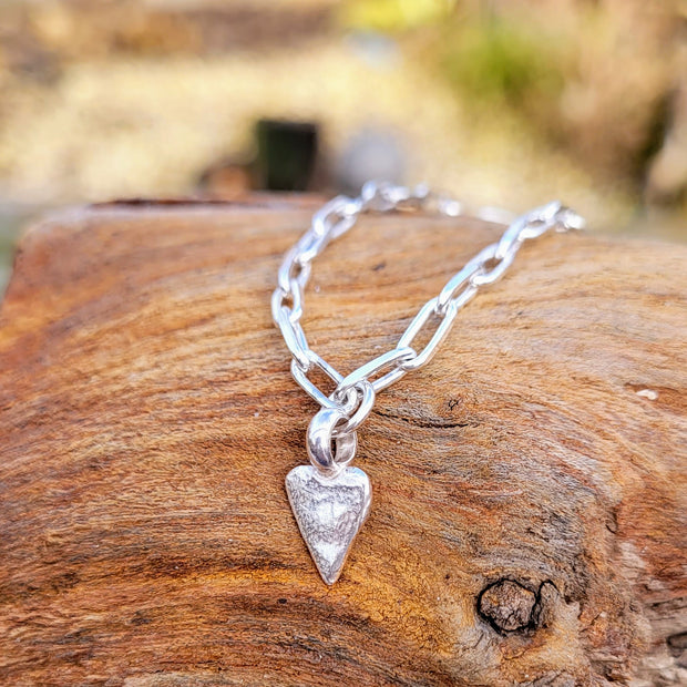 Sweet Heart Long Link Necklace