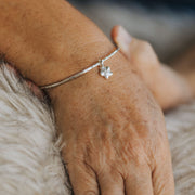 Ashes Into Silver Forget Me Knot Bangle