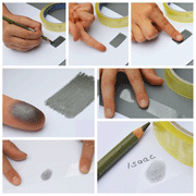 Chunky Fingerprint and Handwriting Ring