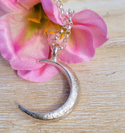 Ashes Into Silver Luna Belcher Necklace
